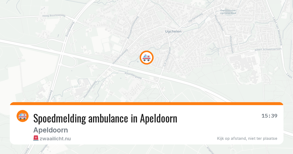 Spoedmelding ambulance in Apeldoorn — 24 jul 2026