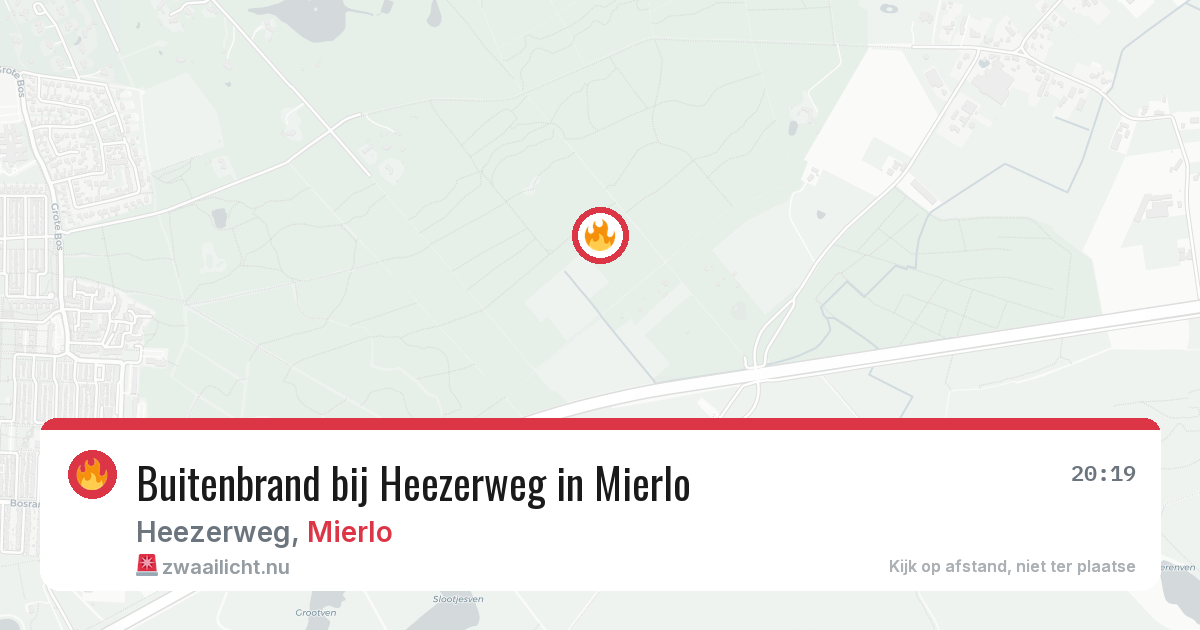 Buitenbrand bij Heezerweg in Mierlo — 11 jul 2026