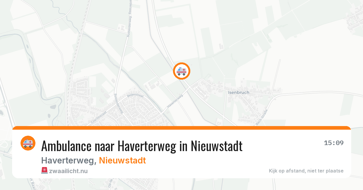 Ambulance naar Haverterweg in Nieuwstadt — 6 apr 2026