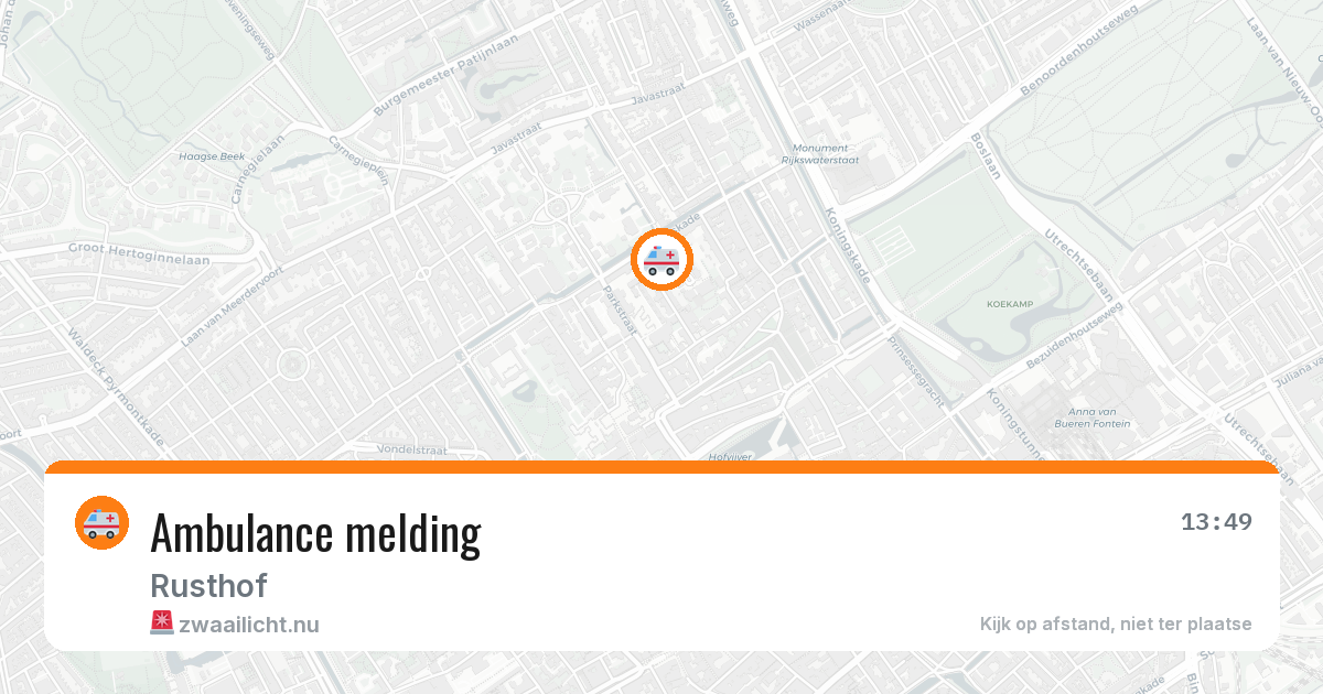 Ambulance melding — 16 mei 2026