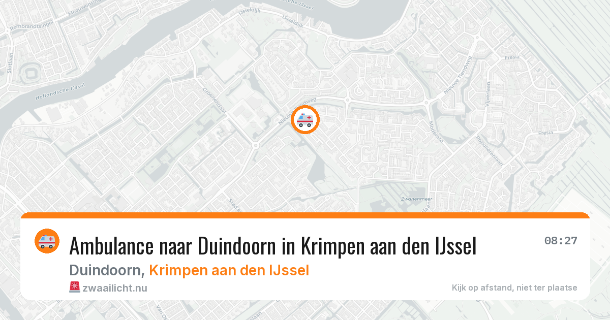 Ambulance naar Duindoorn in Krimpen aan den IJssel — 7 jun 2026