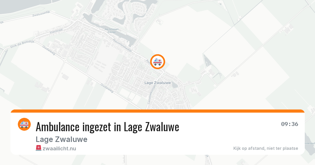 Ambulance ingezet in Lage Zwaluwe — 1 jun 2026
