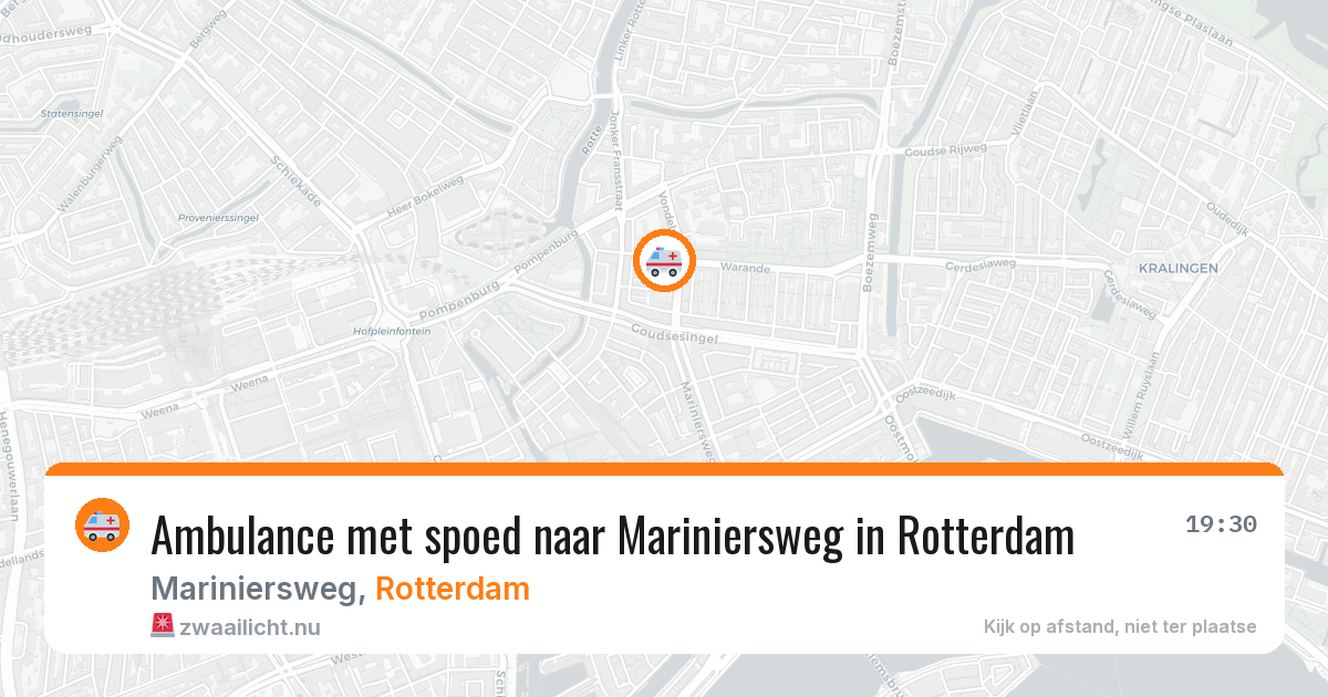 Ambulance met spoed naar Mariniersweg in Rotterdam — 7 jun 2026