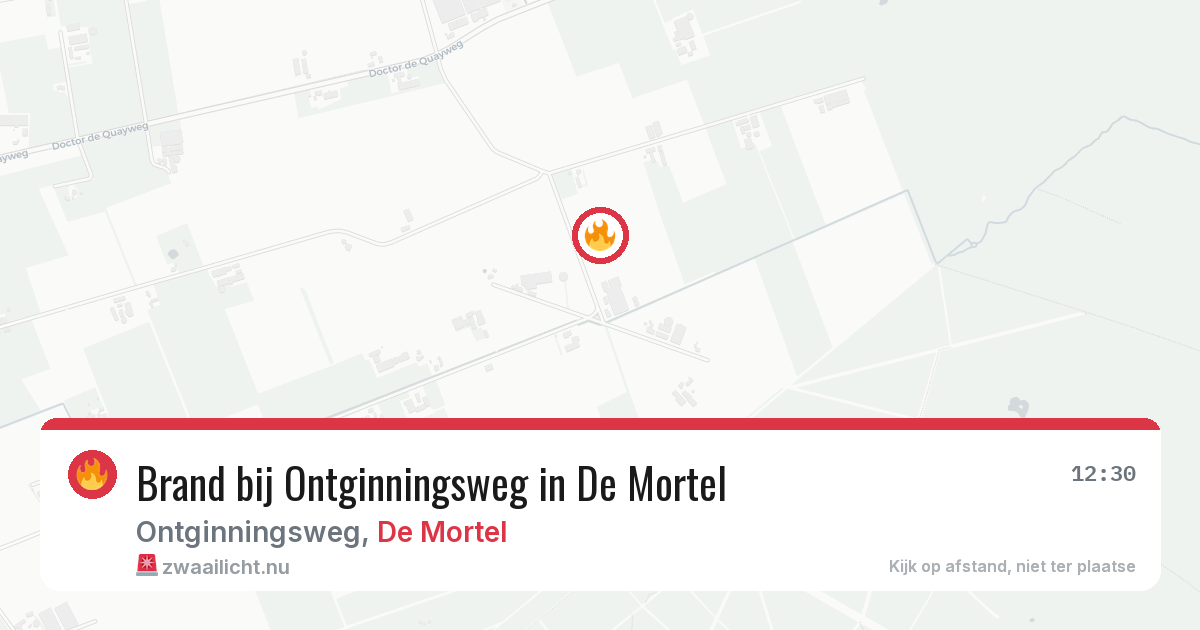 Brand bij Ontginningsweg in De Mortel — 5 apr 2026