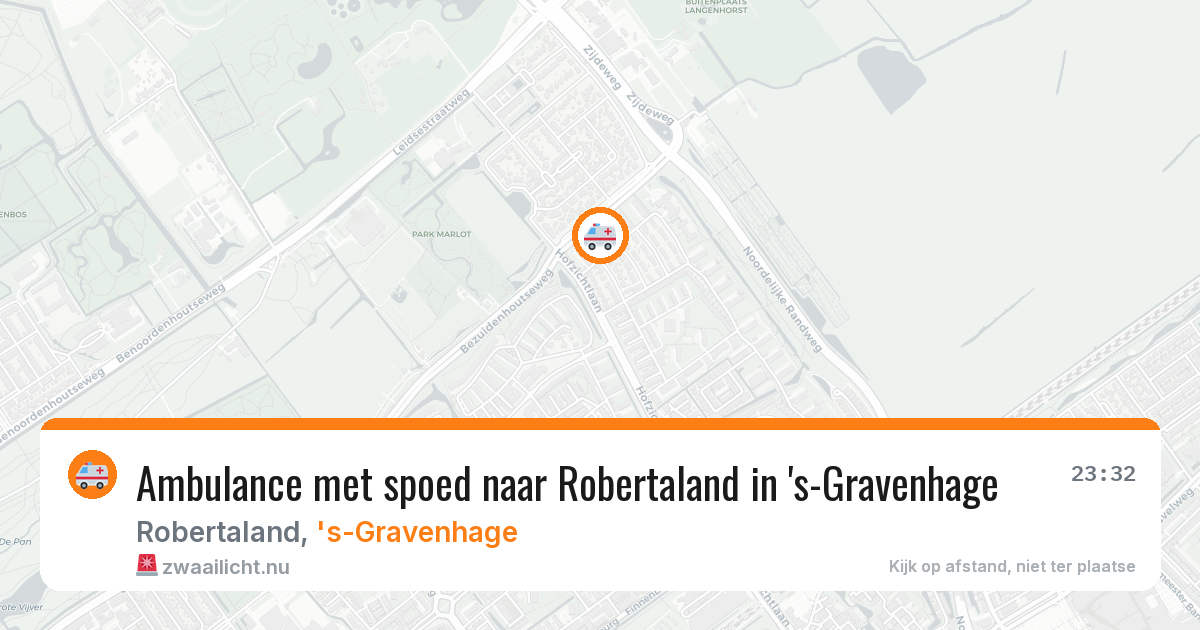 Ambulance met spoed naar Robertaland in 's-Gravenhage — 5 jun 2026