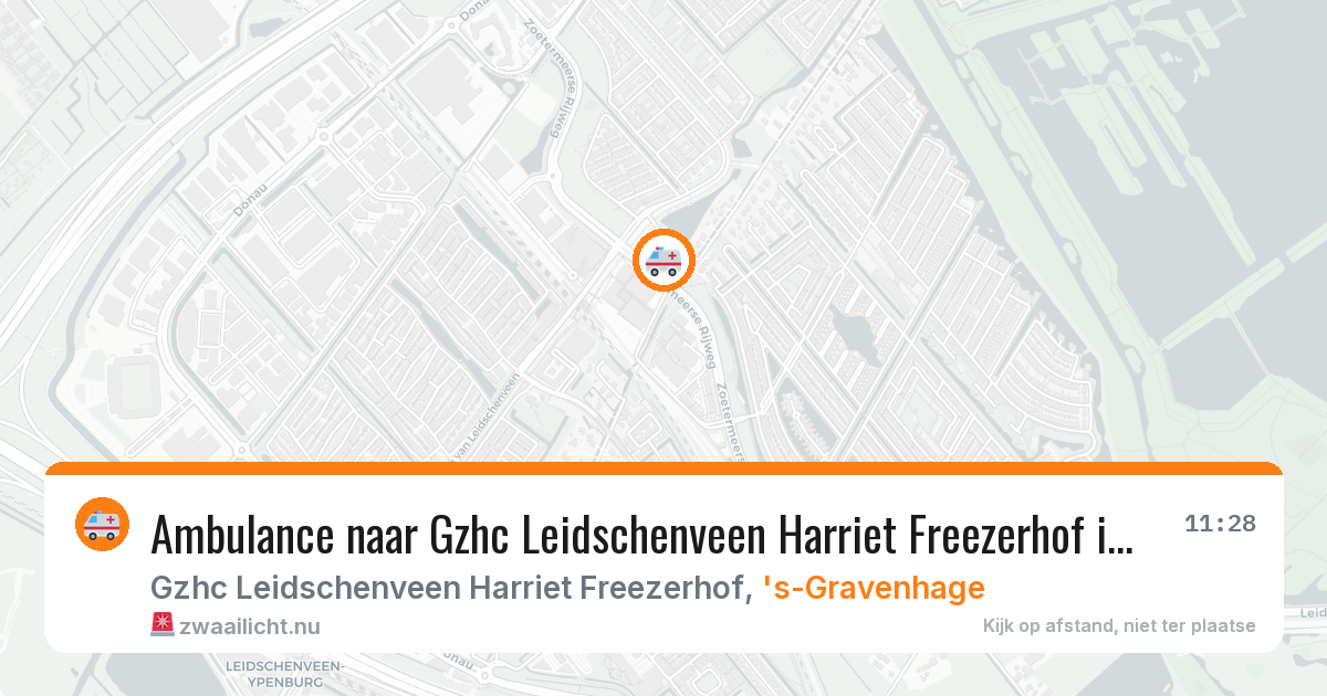 Ambulance naar Gzhc Leidschenveen Harriet Freezerhof in 's-Gravenhage — 17 jul 2026