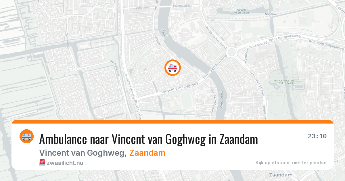 Ambulance naar Vincent van Goghweg in Zaandam — 30 mei 2026