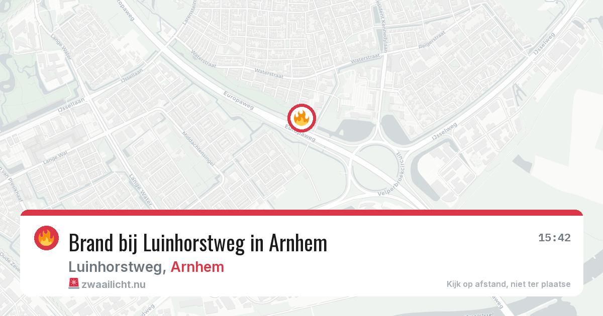 Brand bij Luinhorstweg in Arnhem — 21 jul 2026
