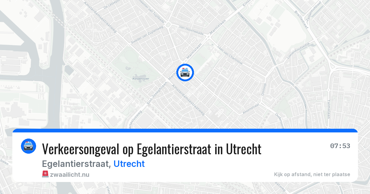 Verkeersongeval op Egelantierstraat in Utrecht — 26 jan 2026