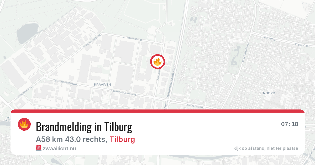 Brandmelding in Tilburg — 4 apr 2026