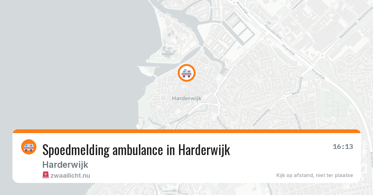 Spoedmelding ambulance in Harderwijk — 23 apr 2026