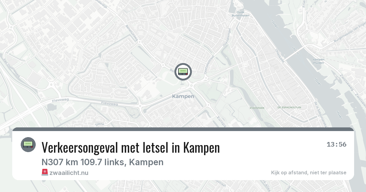 Verkeersongeval met letsel in Kampen — 22 jul 2026