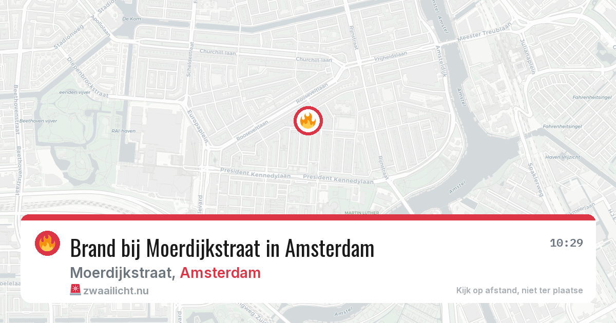 Brand bij Moerdijkstraat in Amsterdam — 12 jul 2026