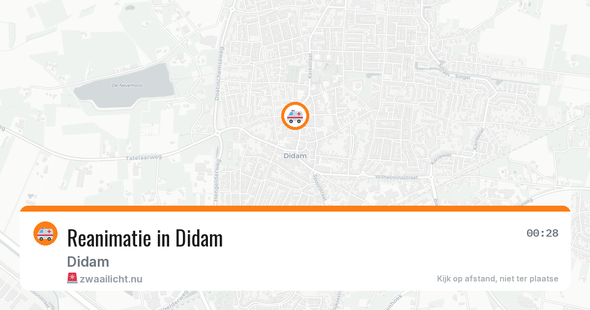 Reanimatie in Didam — 24 jul 2026