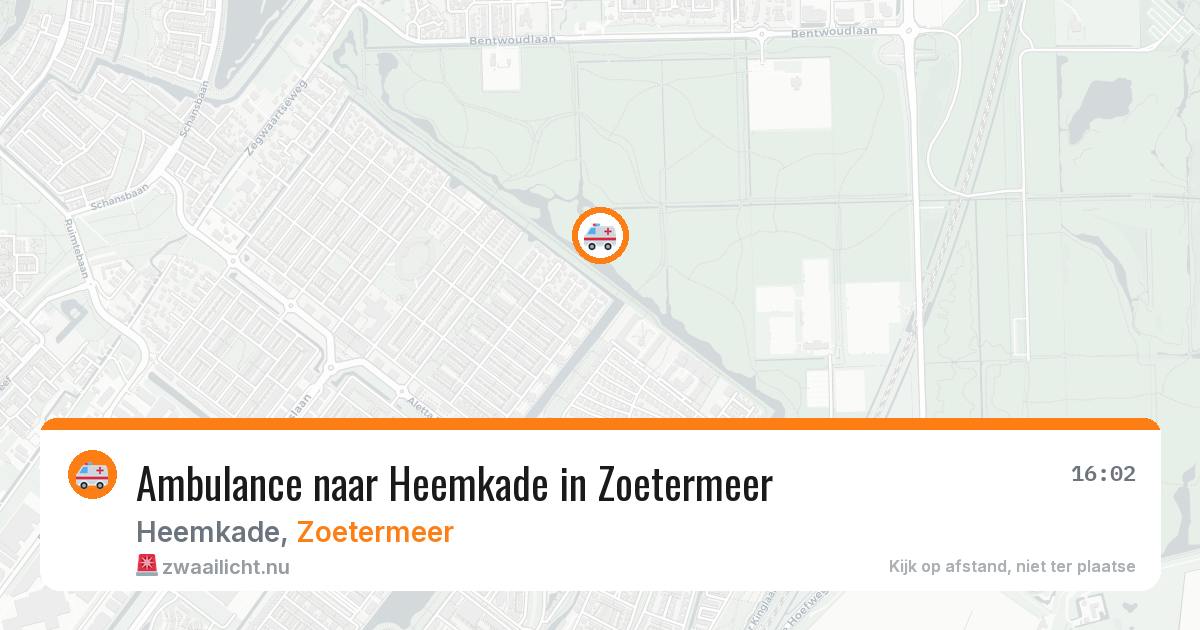Ambulance naar Heemkade in Zoetermeer — 22 mei 2026