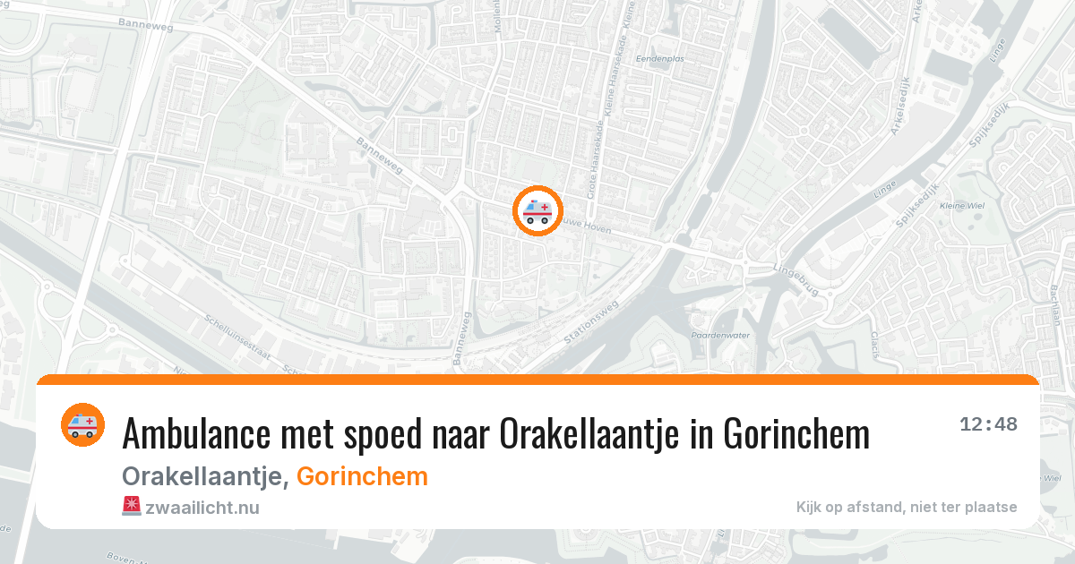 Ambulance met spoed naar Orakellaantje in Gorinchem — 26 mrt 2026