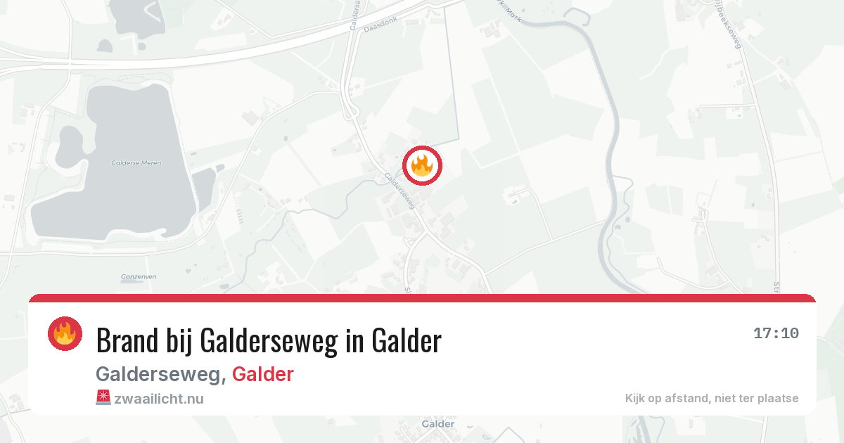 Brand bij Galderseweg in Galder — 15 feb 2026