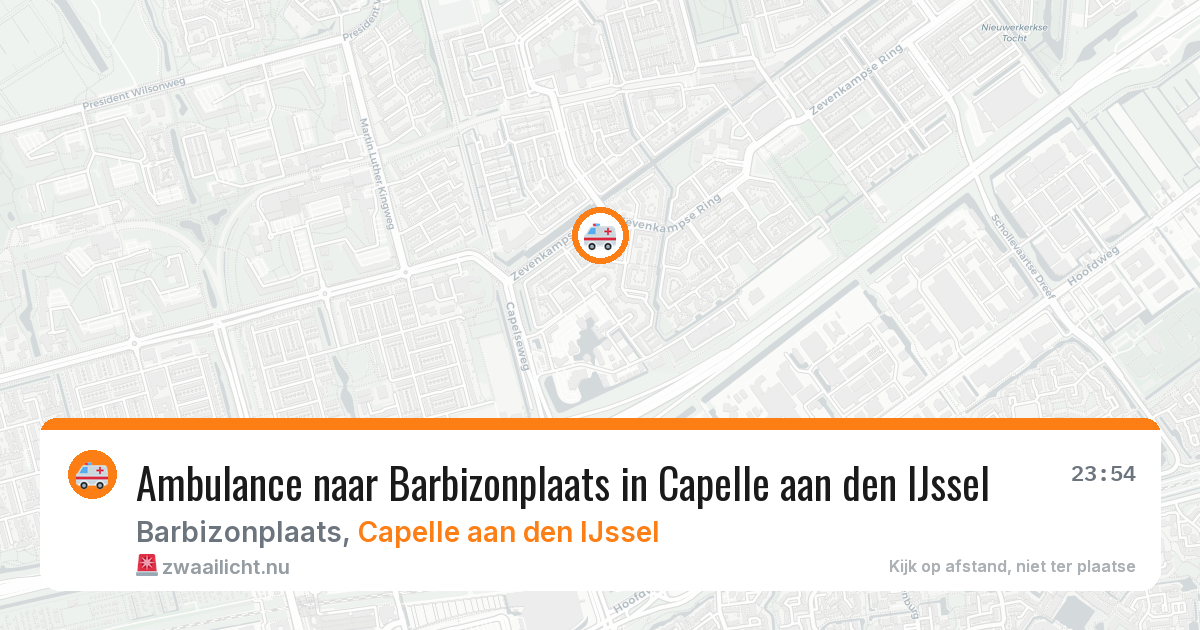 Ambulance naar Barbizonplaats in Capelle aan den IJssel — 26 jul 2026