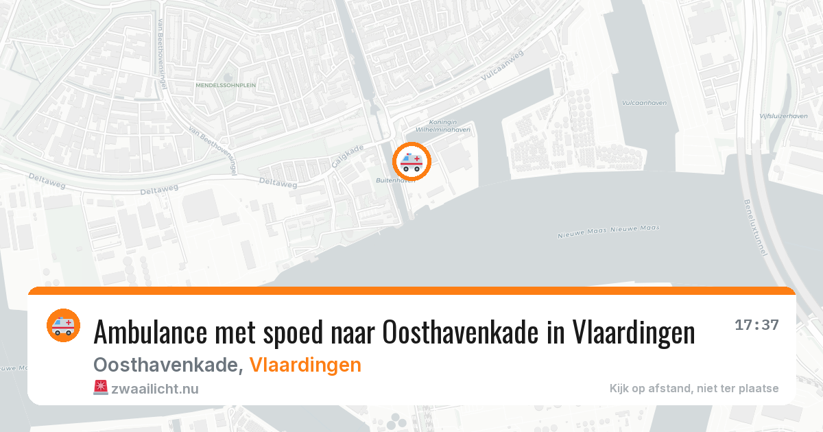 Ambulance met spoed naar Oosthavenkade in Vlaardingen — 2 apr 2026