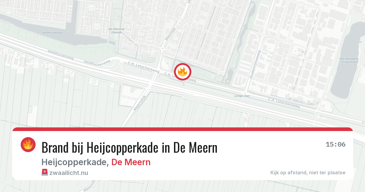 Brand bij Heijcopperkade in De Meern — 16 jan 2026
