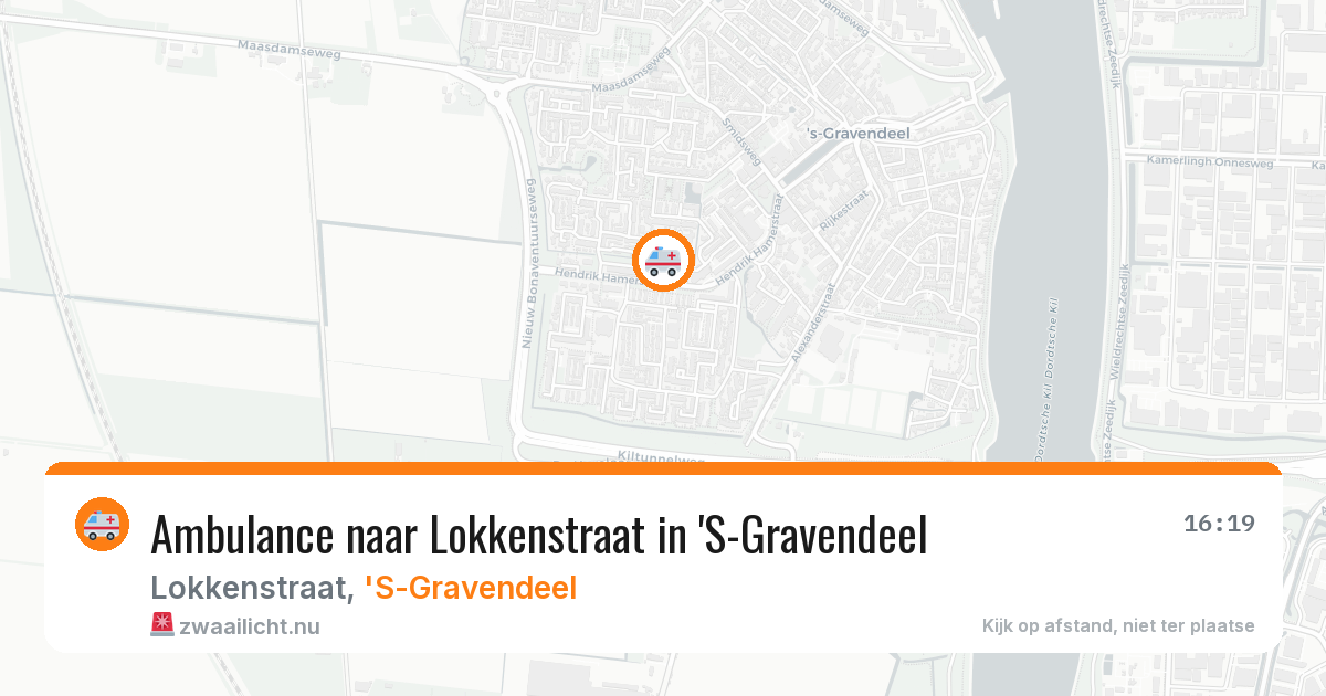 Ambulance naar Lokkenstraat in 'S-Gravendeel — 23 jul 2026