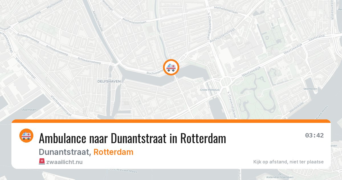 Ambulance naar Dunantstraat in Rotterdam — 15 jul 2026