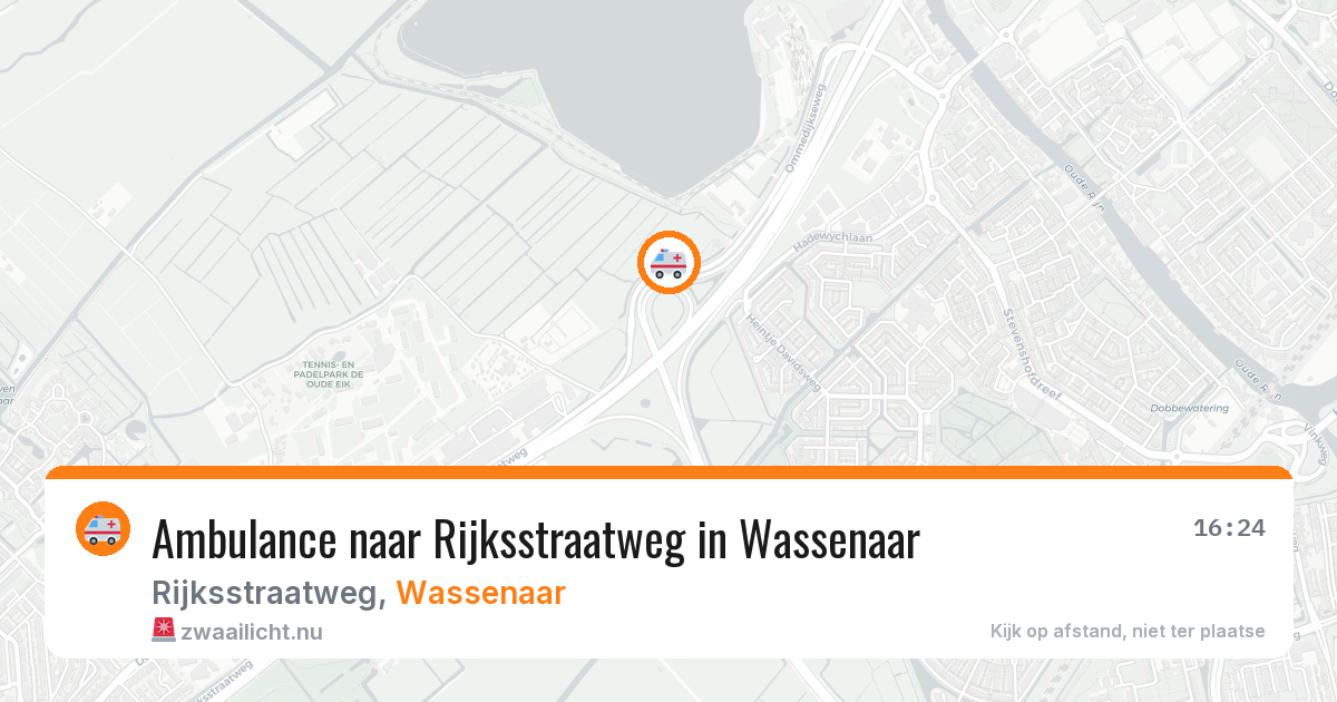 Ambulance naar Rijksstraatweg in Wassenaar — 22 jul 2026