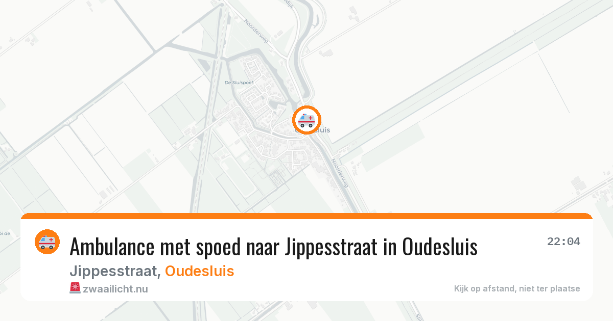 Ambulance met spoed naar Jippesstraat in Oudesluis — 15 apr 2026