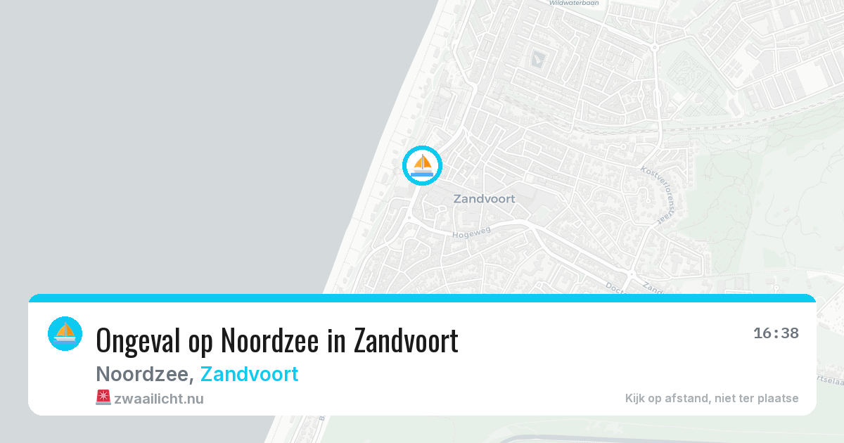 Ongeval op Noordzee in Zandvoort — 26 jul 2026