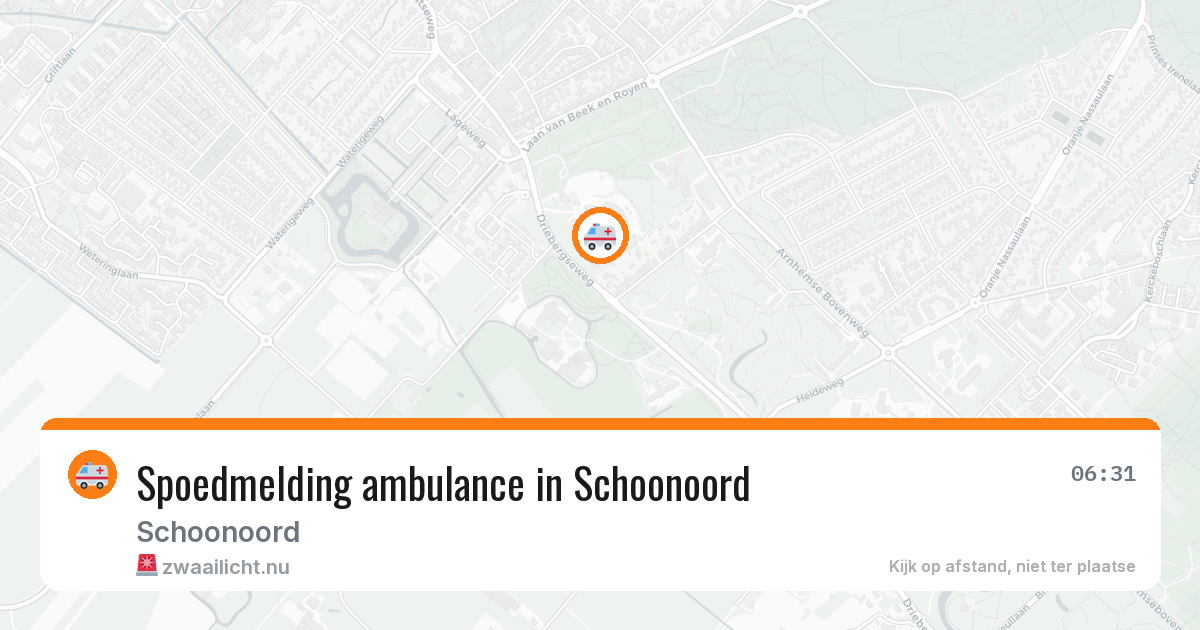 Spoedmelding ambulance in Schoonoord — 8 mei 2026