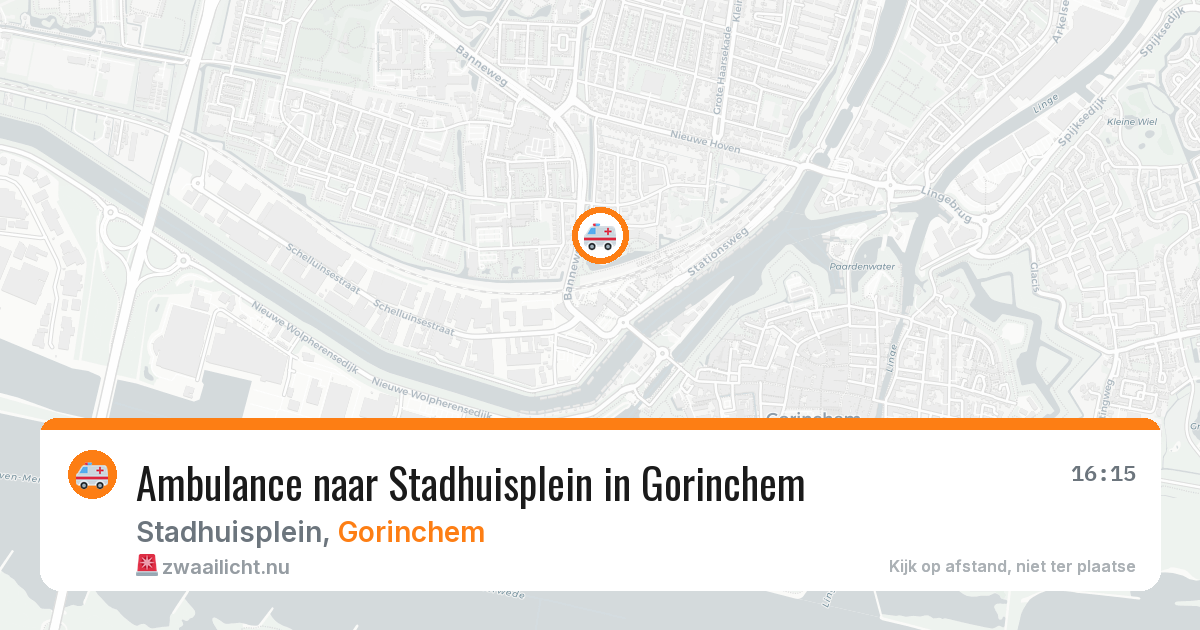 Ambulance naar Stadhuisplein in Gorinchem — 24 mrt 2026