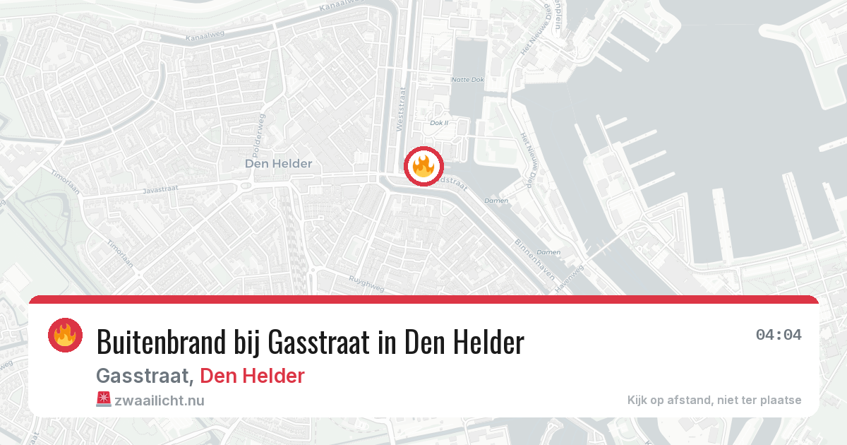 Buitenbrand bij Gasstraat in Den Helder — 21 jul 2026