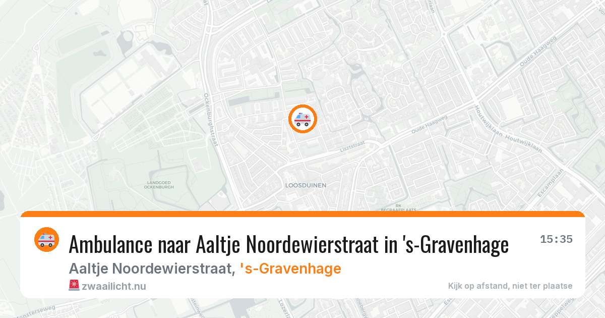 Ambulance naar Aaltje Noordewierstraat in 's-Gravenhage — 4 jun 2026