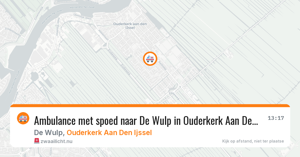 Ambulance met spoed naar De Wulp in Ouderkerk Aan Den Ijssel — 11 feb 2026