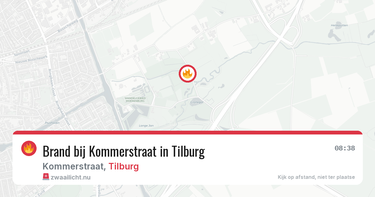 Brand bij Kommerstraat in Tilburg — 8 mei 2026