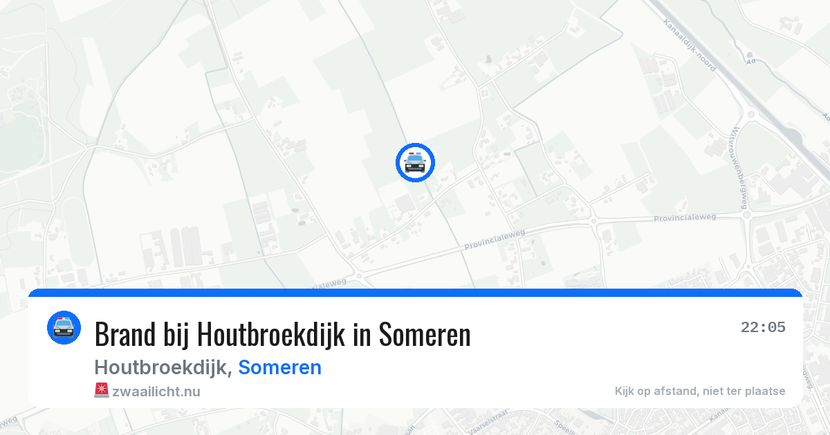 Brand bij Houtbroekdijk in Someren — 30 mrt 2026