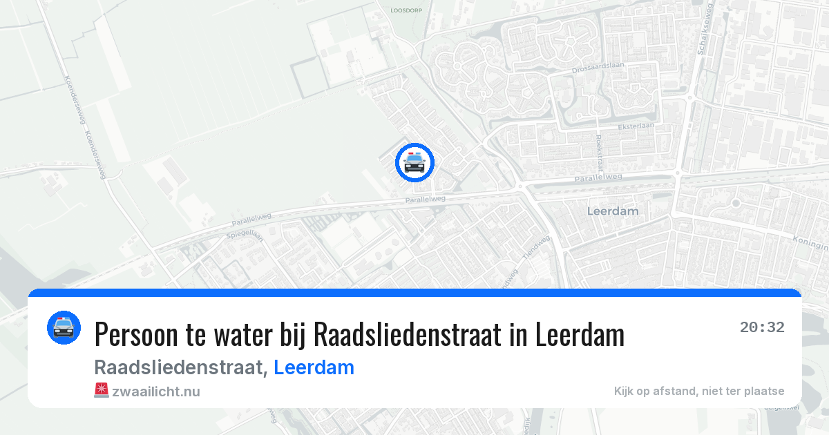 Persoon te water bij Raadsliedenstraat in Leerdam — 29 mei 2026