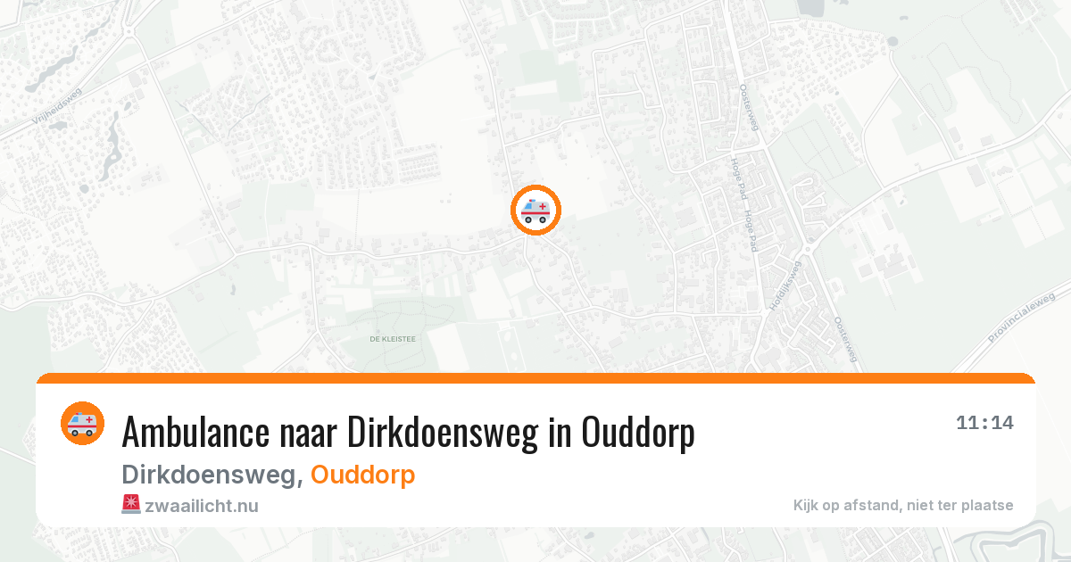 Ambulance naar Dirkdoensweg in Ouddorp — 20 mei 2026