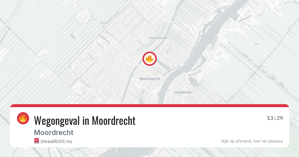 Wegongeval in Moordrecht — 23 feb 2026