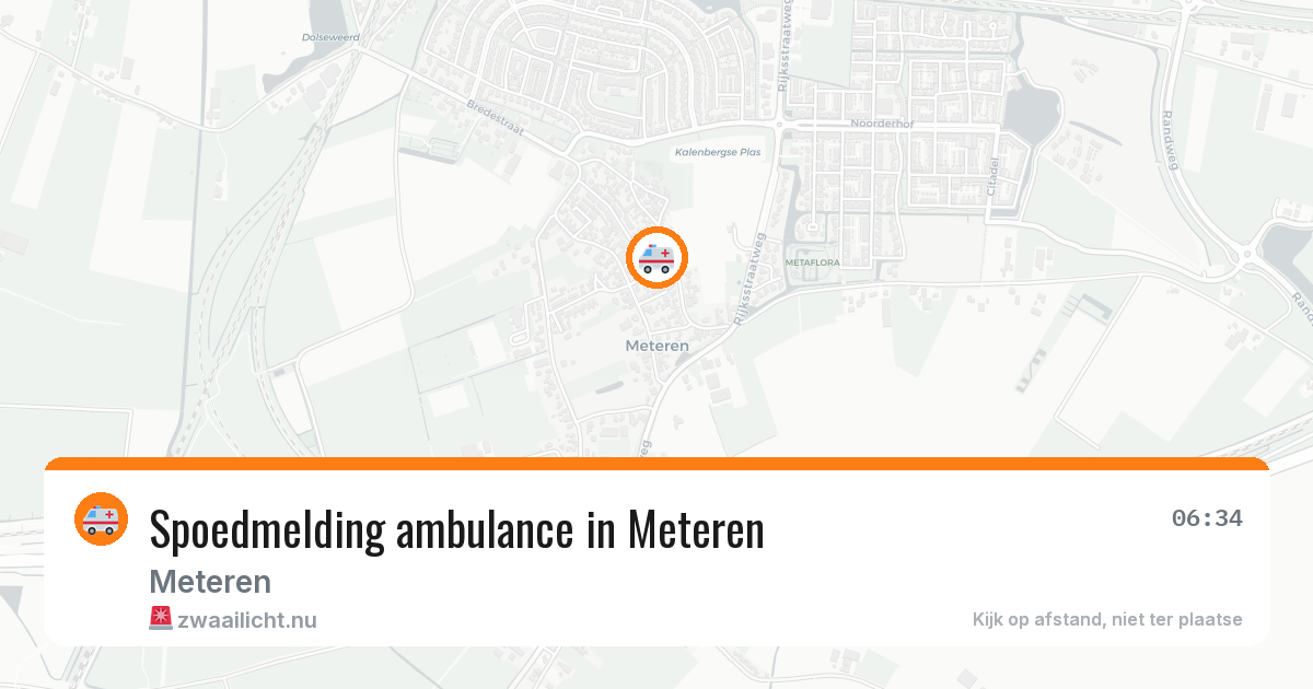 Spoedmelding ambulance in Meteren — 2 apr 2026