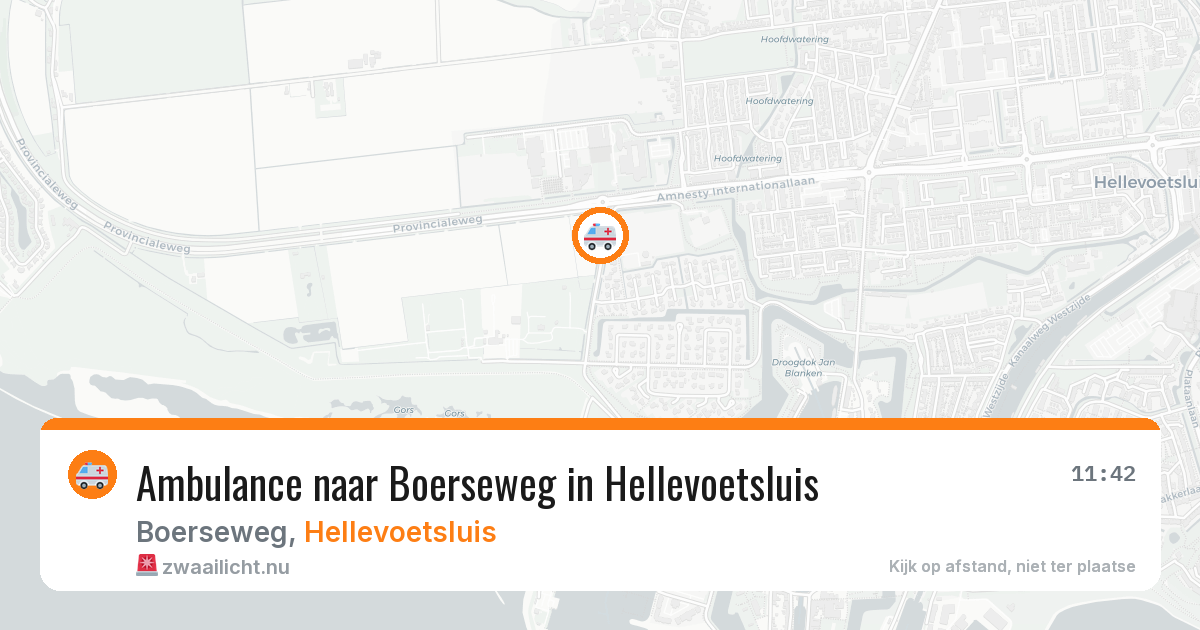 Ambulance naar Boerseweg in Hellevoetsluis — 14 jul 2026