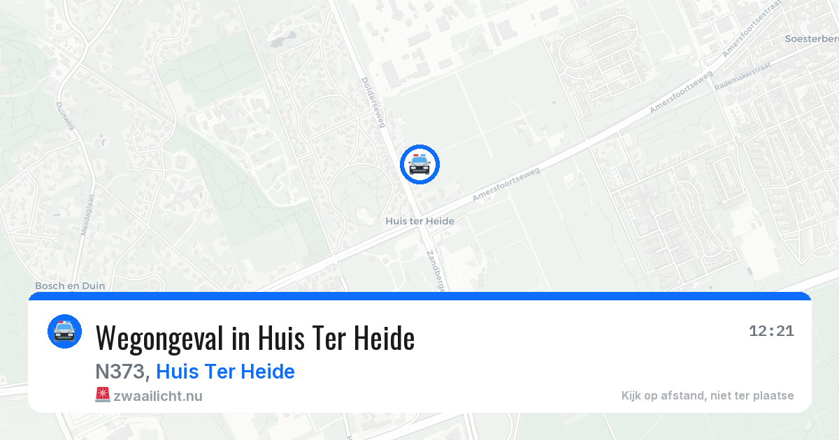 Wegongeval in Huis Ter Heide — 30 apr 2026