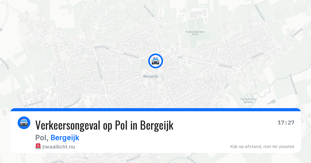 Verkeersongeval op Pol in Bergeijk — 29 mei 2026