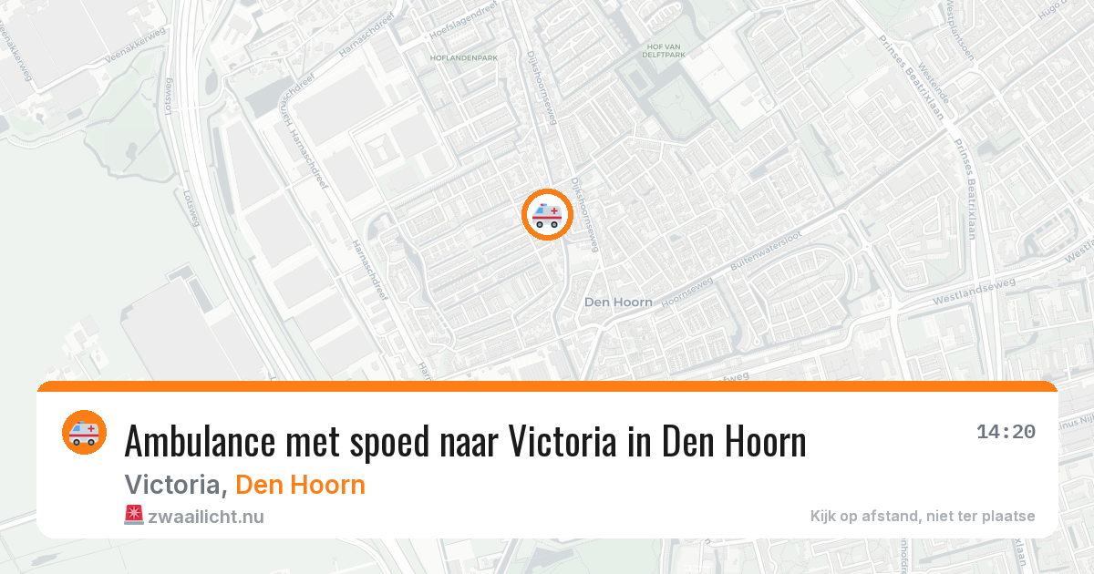 Ambulance met spoed naar Victoria in Den Hoorn — 1 apr 2026