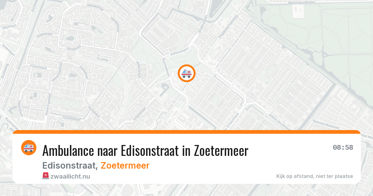 Ambulance naar Edisonstraat in Zoetermeer — 5 jun 2026