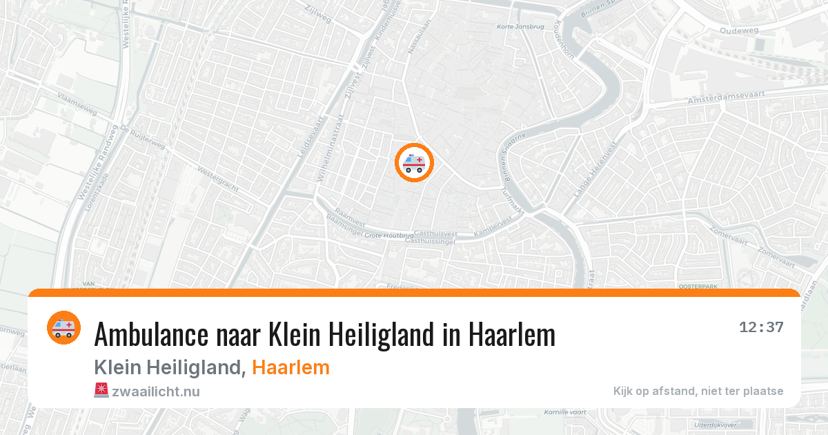 Ambulance naar Klein Heiligland in Haarlem — 26 jul 2026