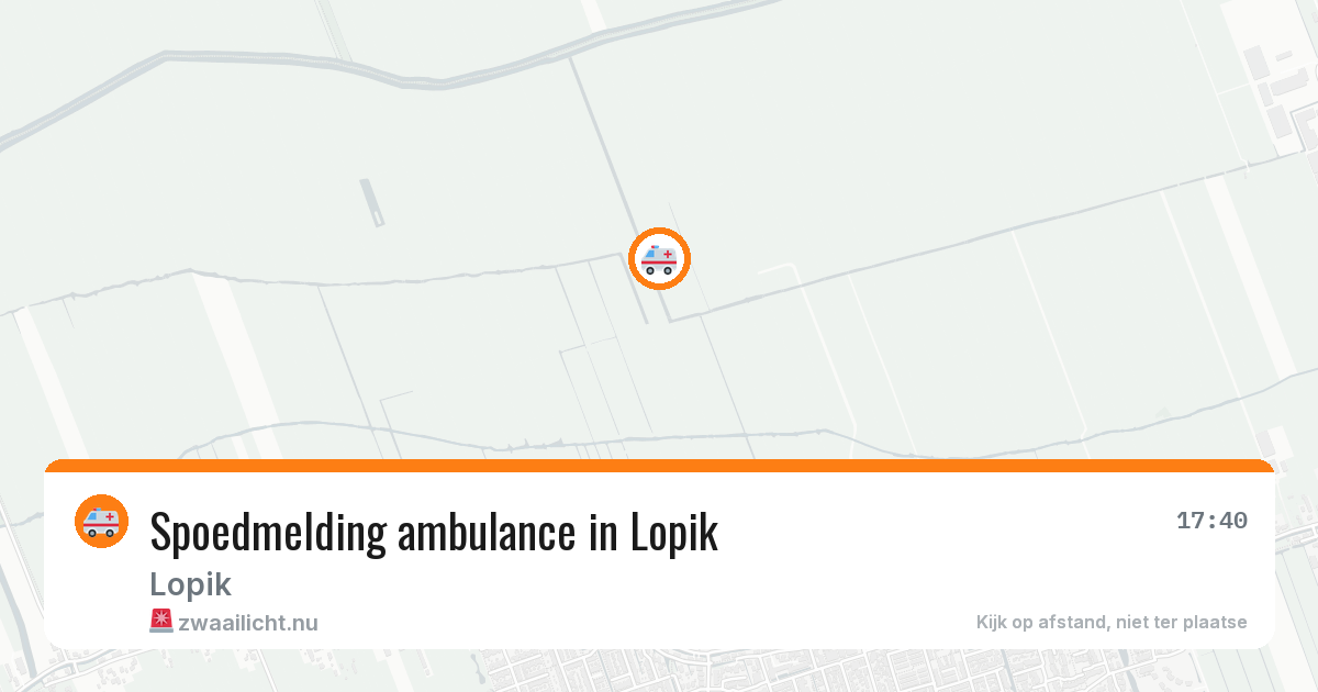 Spoedmelding ambulance in Lopik — 1 jun 2026