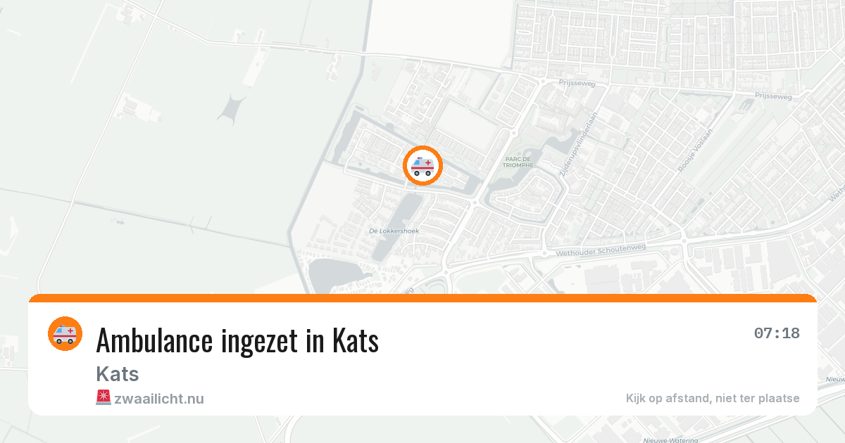 Ambulance ingezet in Kats — 8 feb 2026