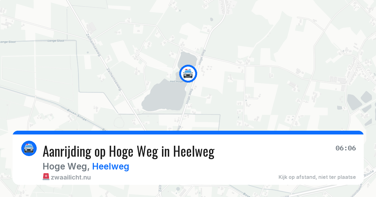 Aanrijding op Hoge Weg in Heelweg — 15 mei 2026