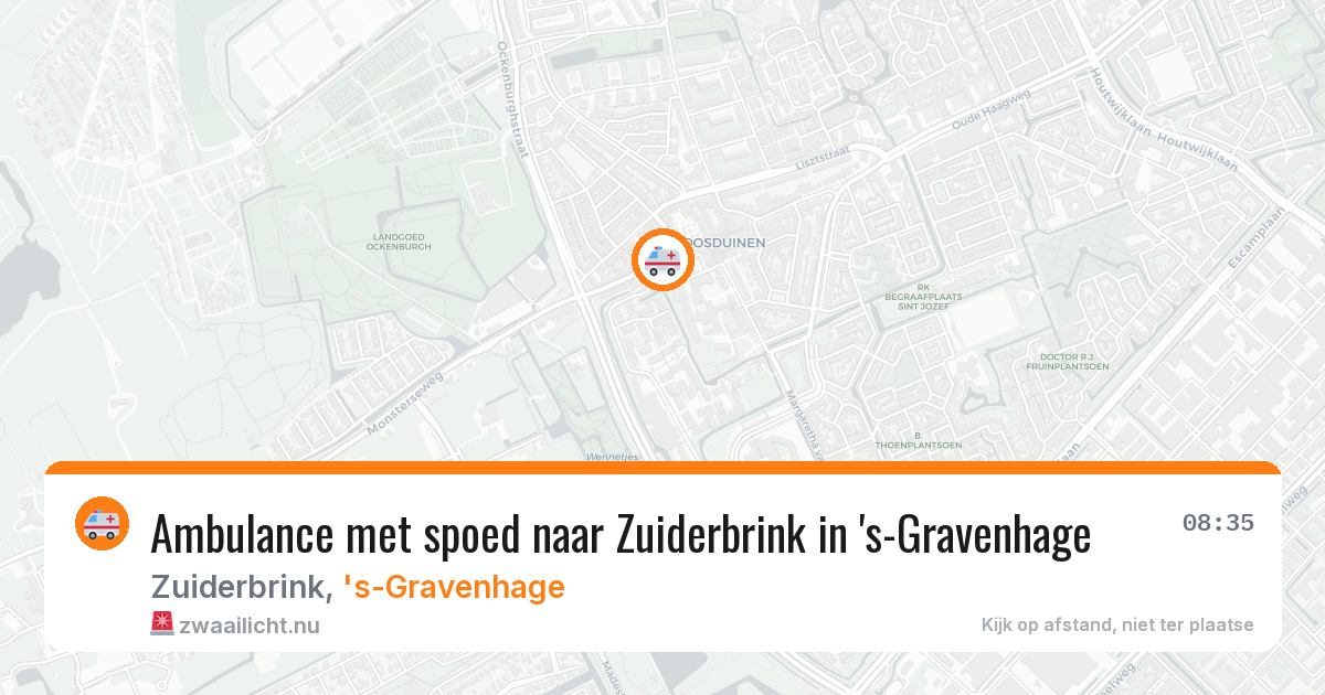 Ambulance met spoed naar Zuiderbrink in 's-Gravenhage — 27 jul 2026